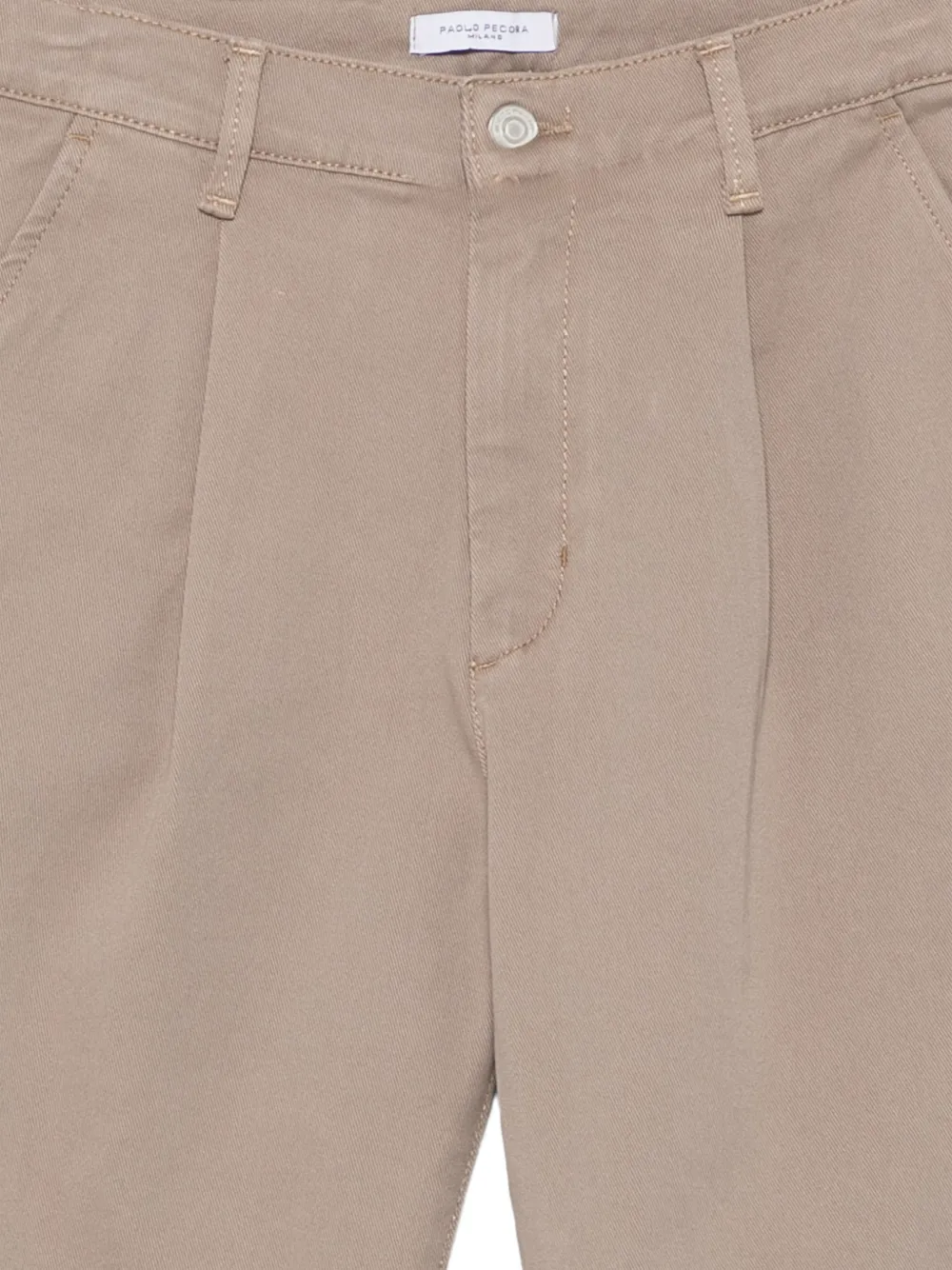 Paolo Pecora Kids pleated straight-leg trousers Grijs