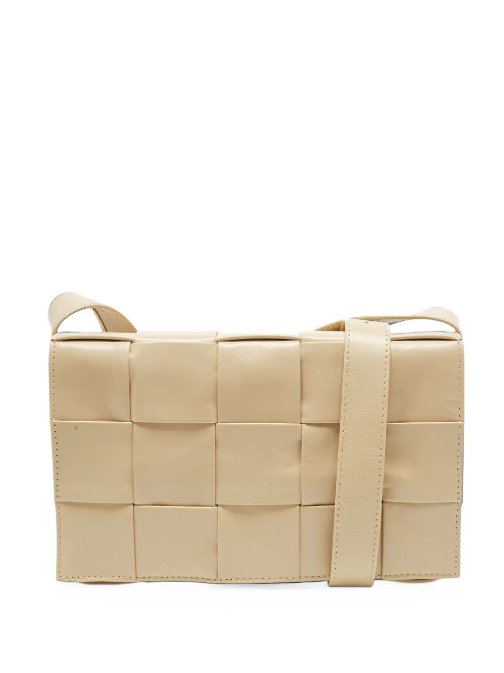 Bottega Veneta Pre-Owned medium Cassette Intrecciato shoulder bag - Nude