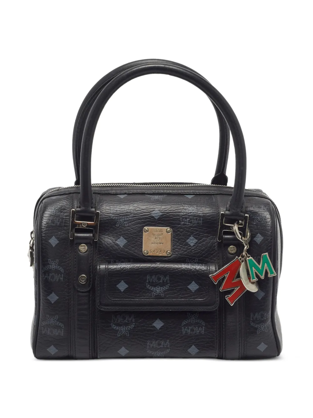 MCM Pre-Owned Boston zip-fastening tote bag - Schwarz