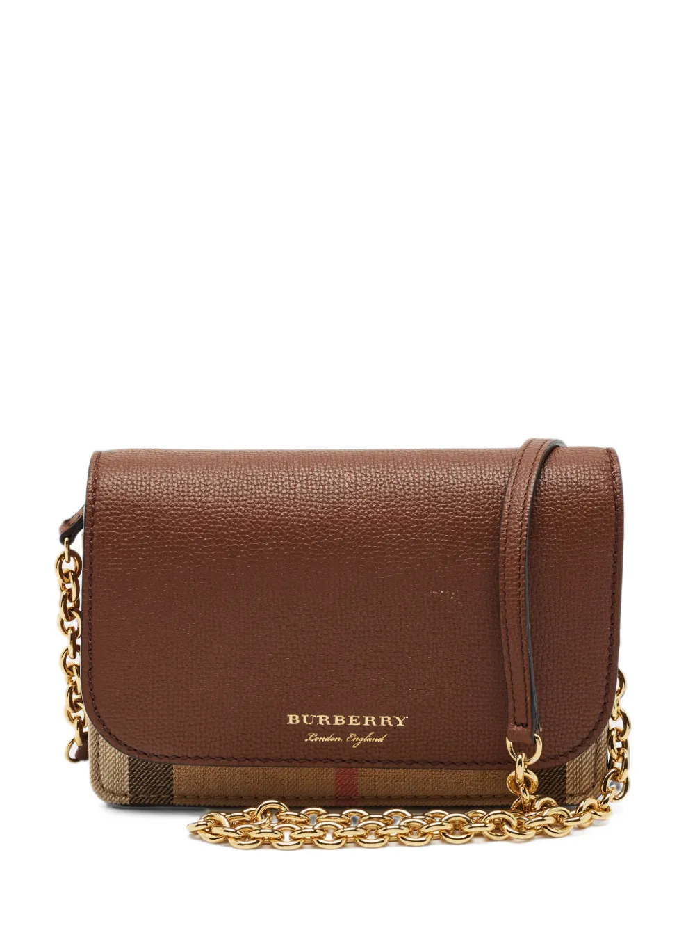 Burberry Pre-Owned Hampshire Mega Check cross body bag - Braun