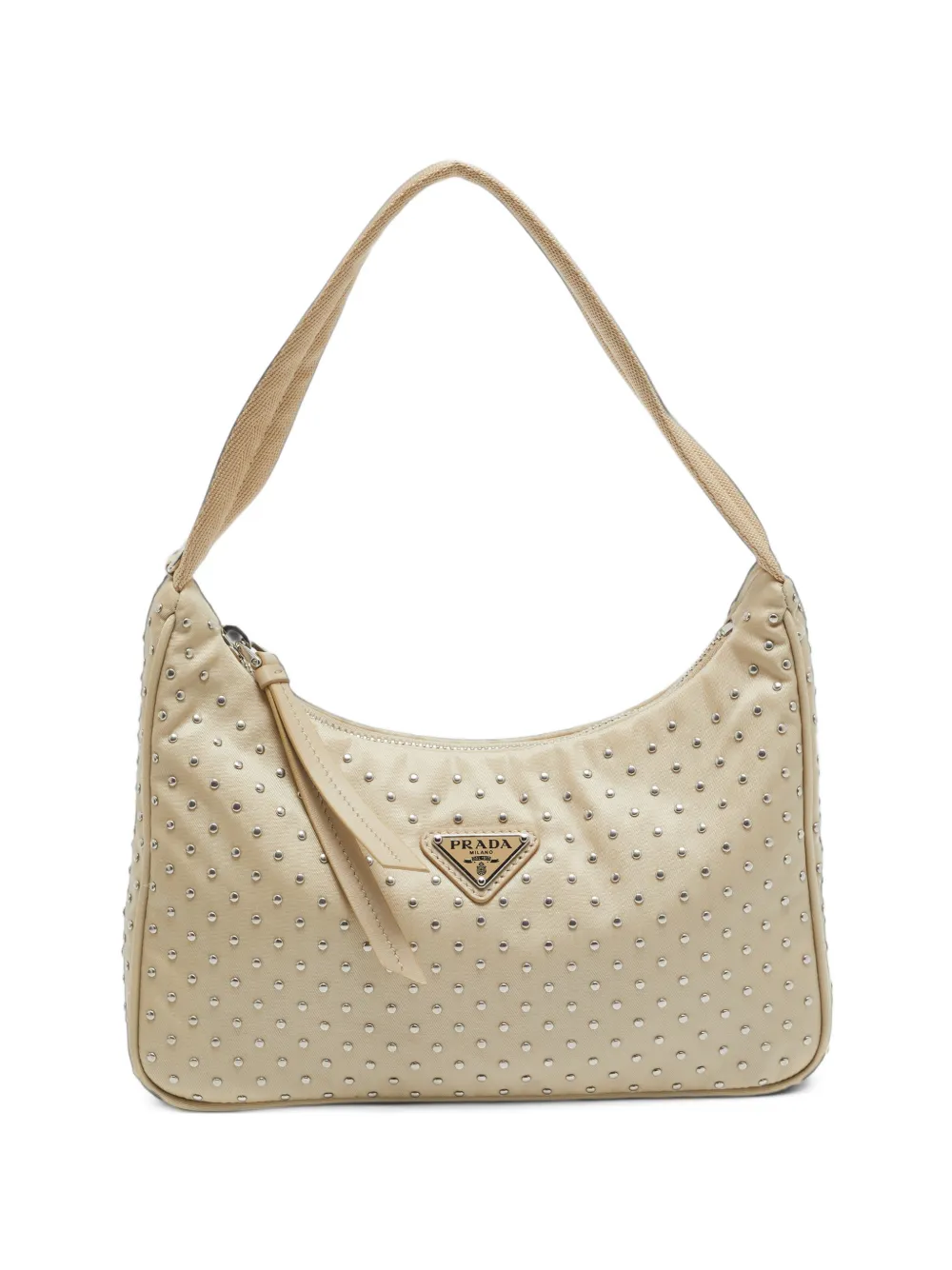 Prada Pre-Owned Studded Re-Edition tote bag - Toni neutri