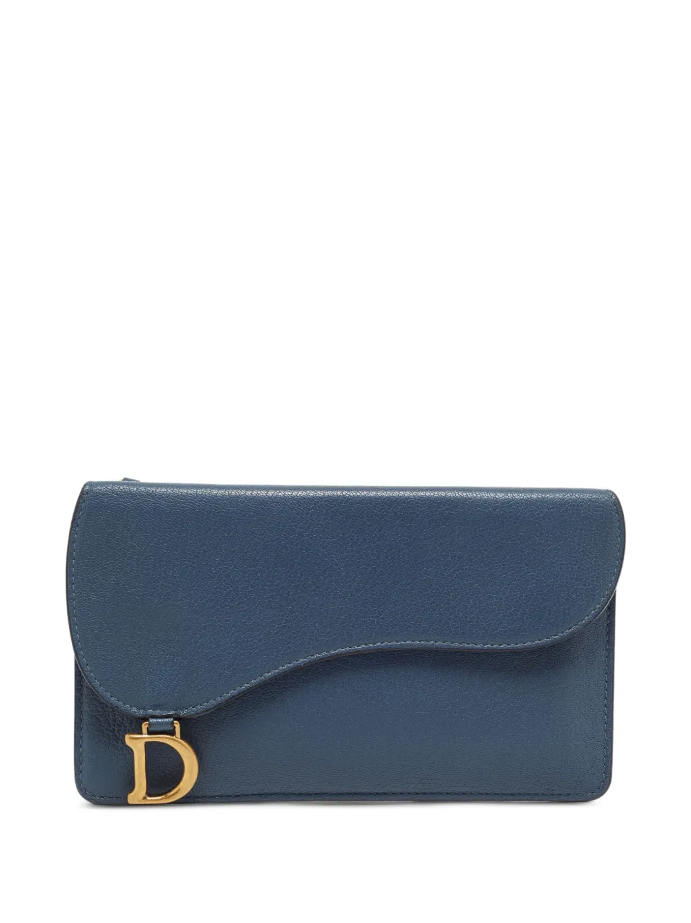 Christian Dior Pre-Owned 2000 Saddle D charm wallet - Blau