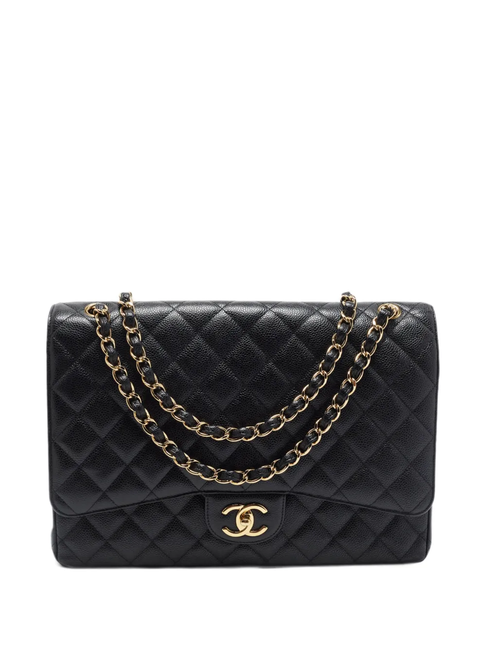 CHANEL Pre-Owned 2010-2011 Classic Double Flap Jumbo shoulder bag - Schwarz