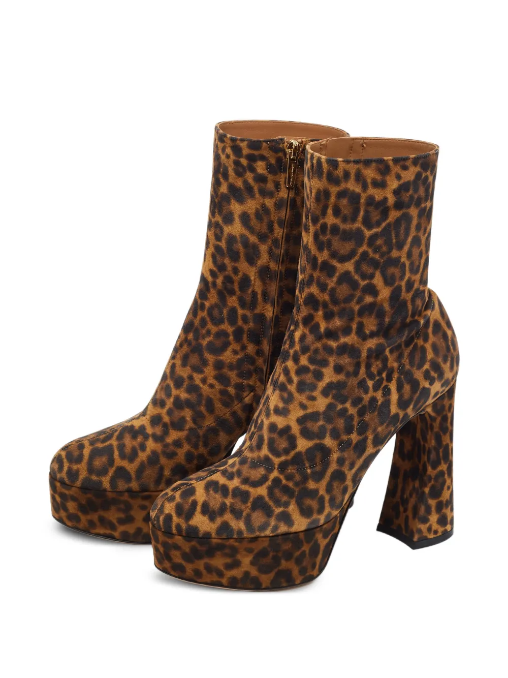 Gianvito Rossi Holly leopard-print ankle boots - Brown