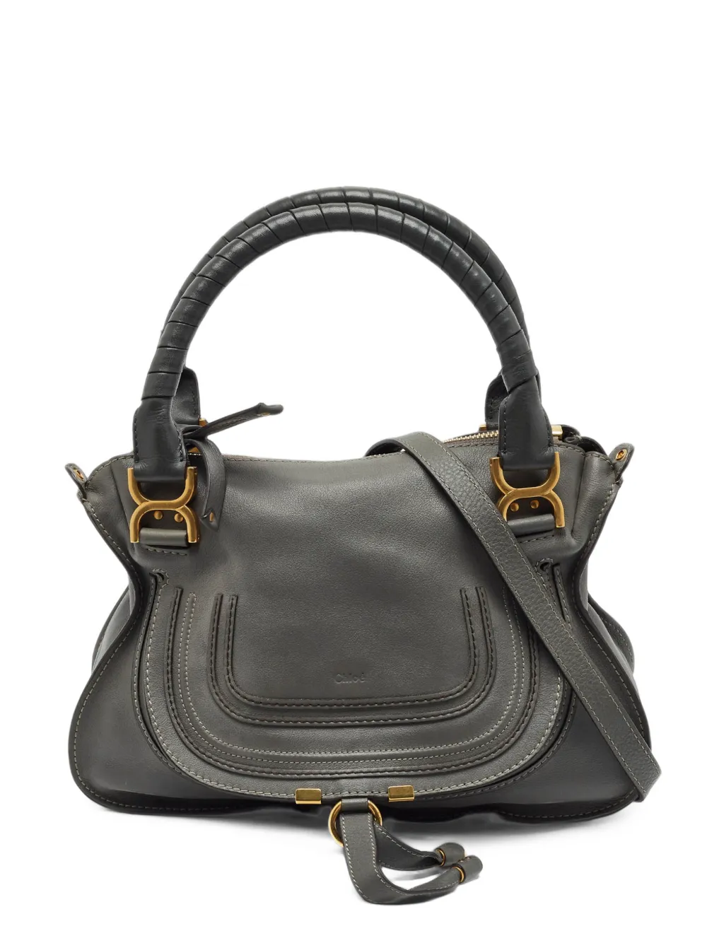 Chloé Pre-Owned Marcie leather tote bag - Gris Chloé Pre-Owned Marcie leather tote bag - Gris