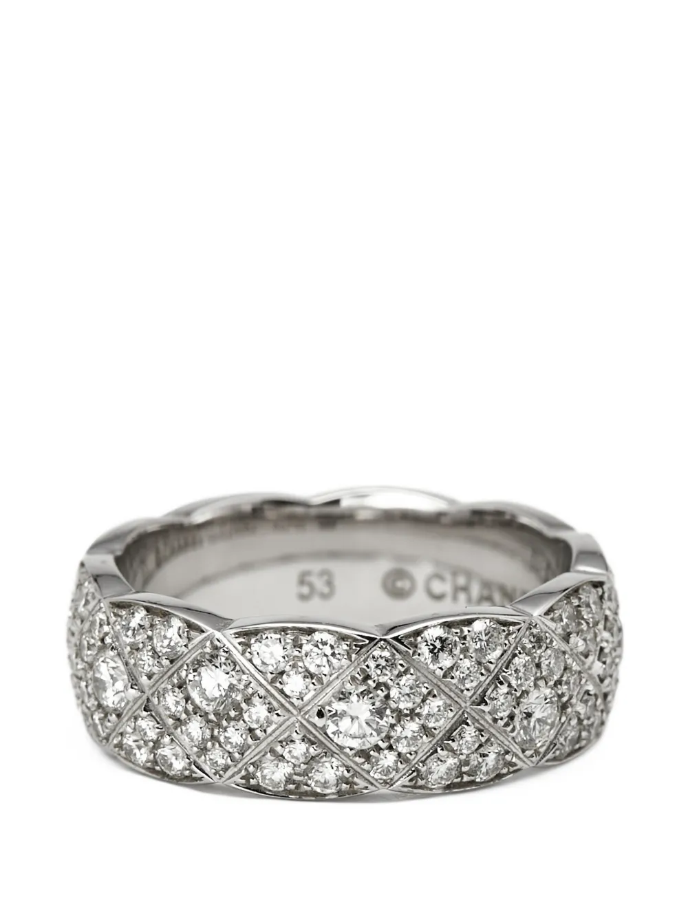 Pre-owned Chanel Coco Crush Diamond Ring In 银色