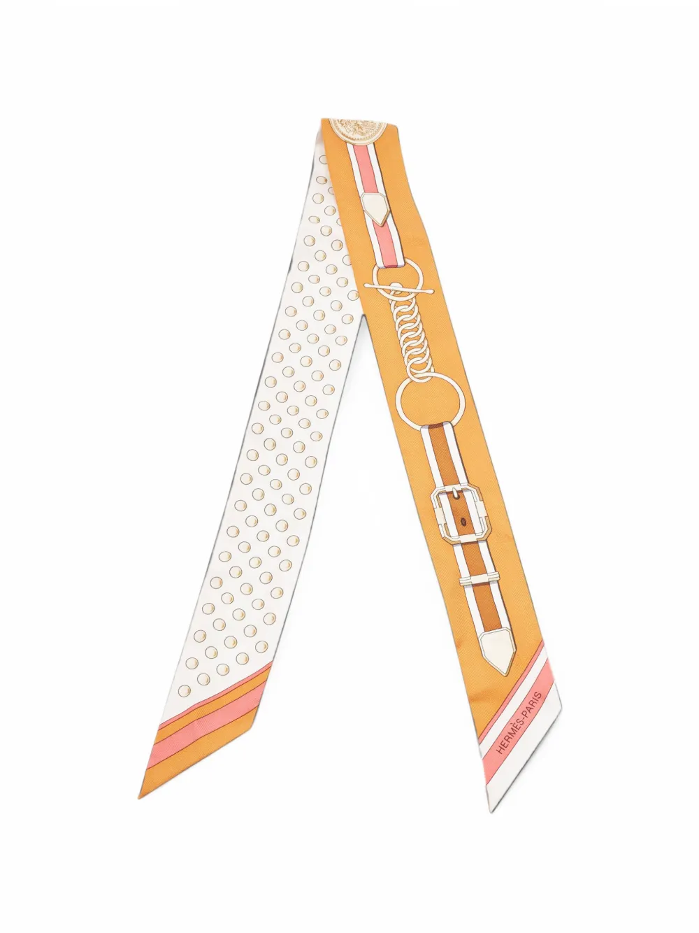 Hermès Pre-Owned Grand Tralala twilly scarf - Orange