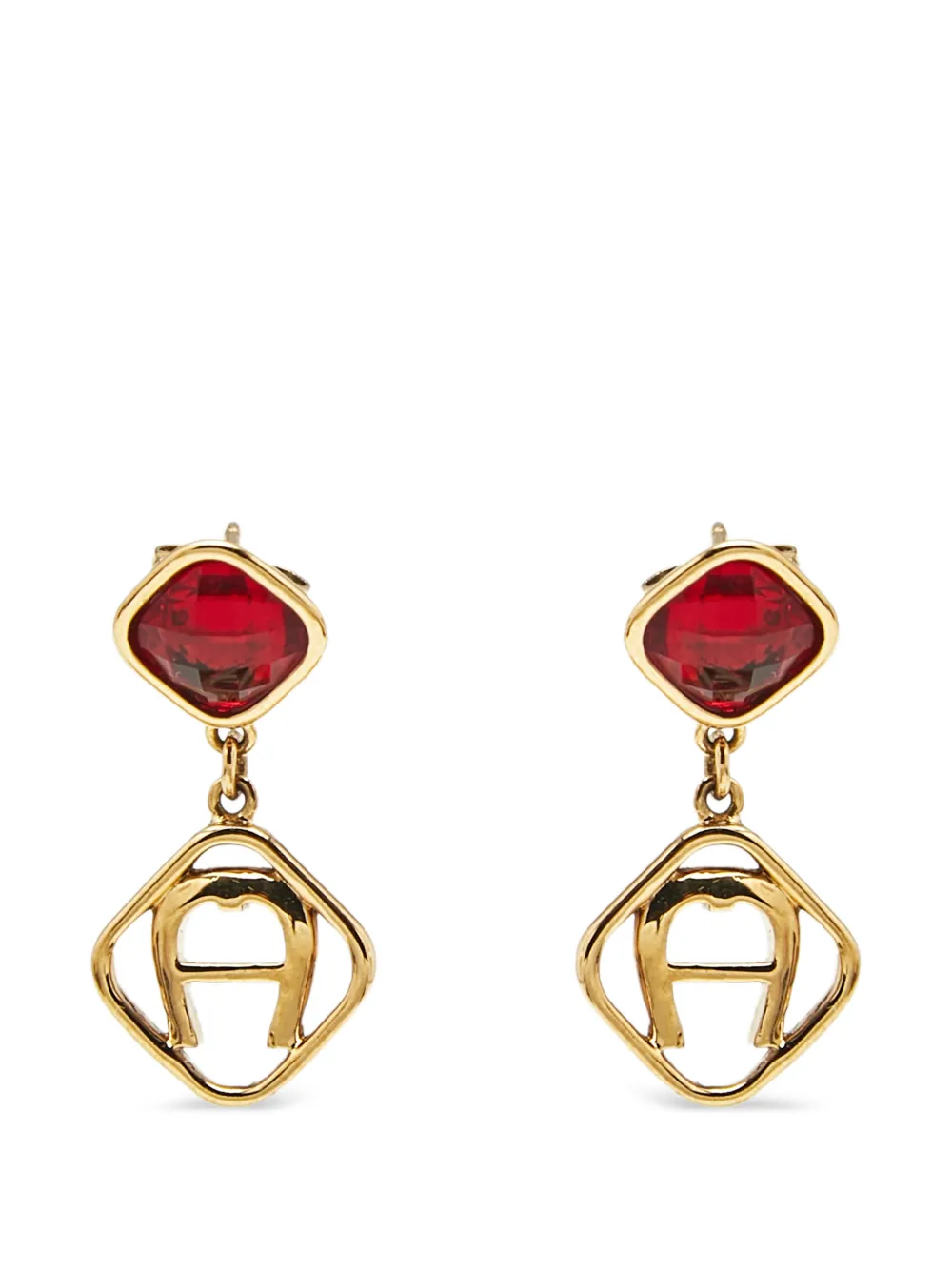 Aigner Vintage boucles d'oreilles pendantes à logo Aigner Vintage boucles d'oreilles pendantes à logo