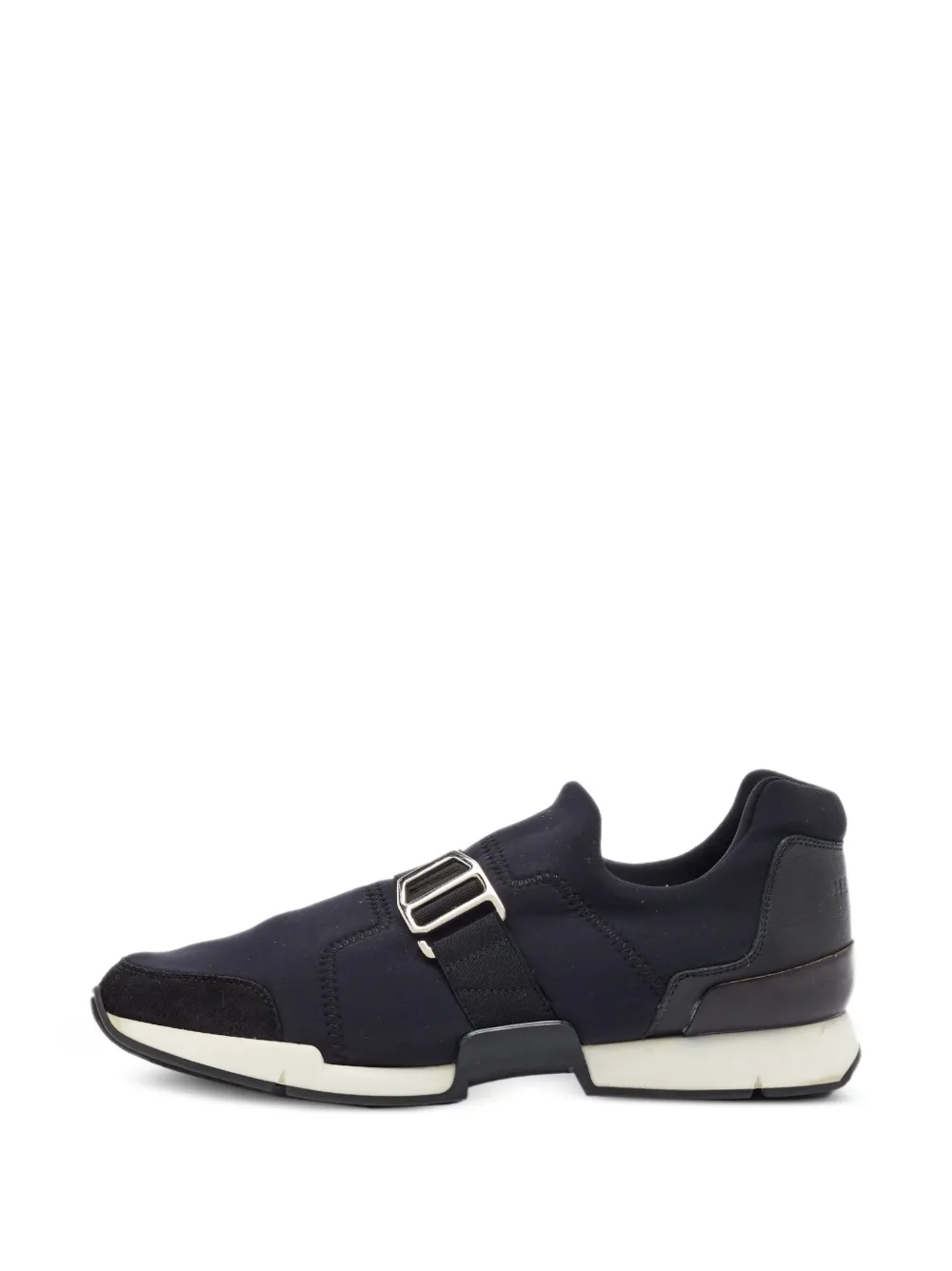 Hermès Pre-Owned Run Sneakers mit Schnalle - Schwarz