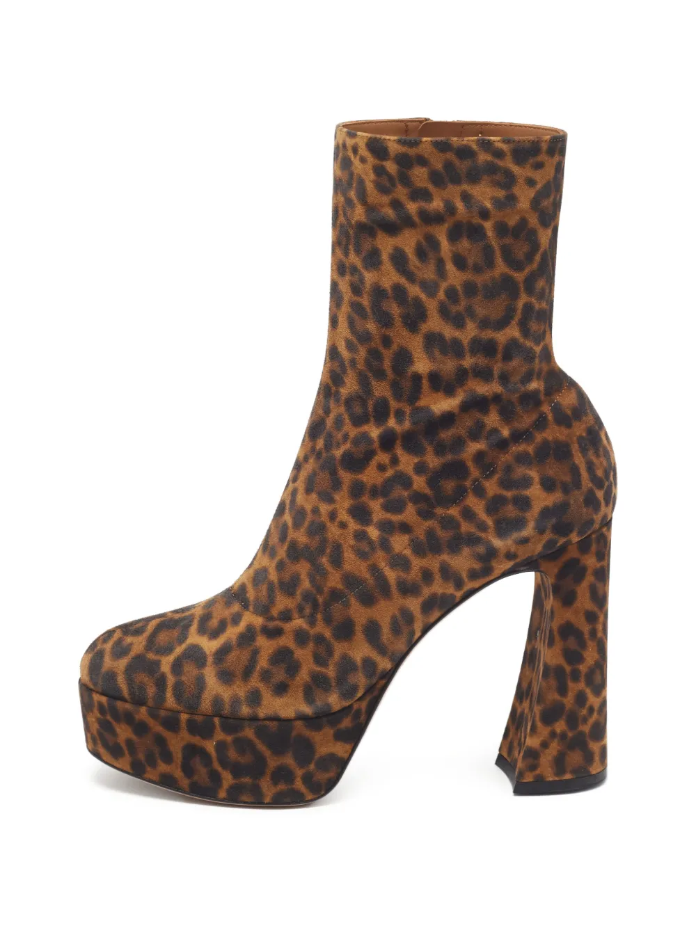 Gianvito Rossi Holly leopard-print ankle boots - Brown