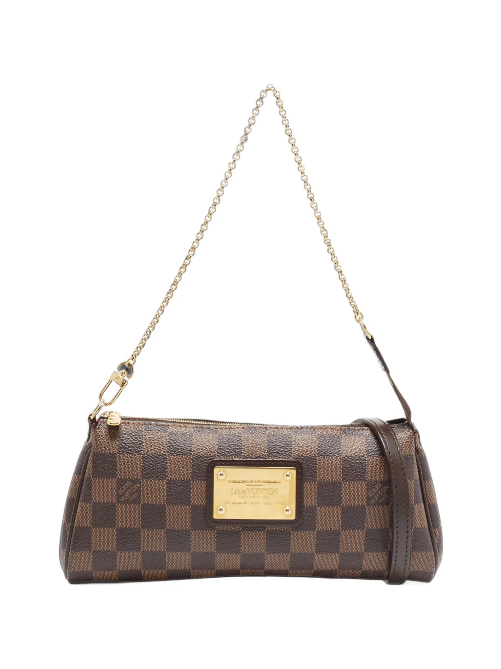 Louis Vuitton Pre-Owned 2011 small Eva Damier Ebène shoulder bag - Braun
