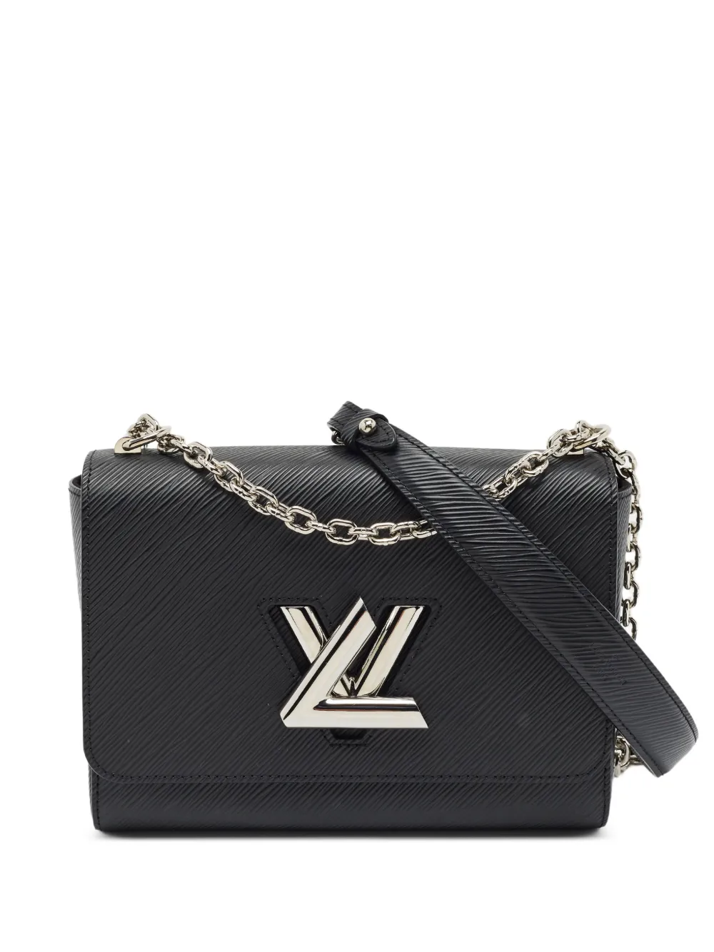 Louis Vuitton Pre-Owned 2020 MM Twist logo-plaque shoulder bag - Nero