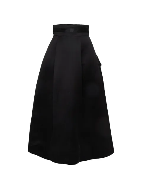 Elisabetta Franchi satin overlay maxi skirt
