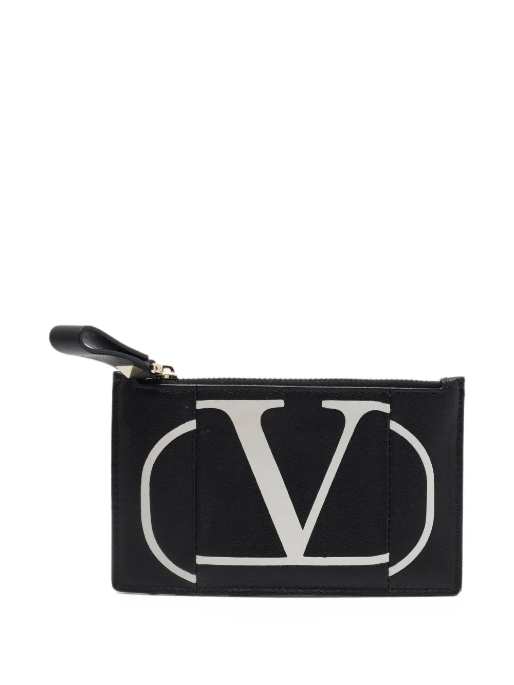 Valentino Garavani Pre-Owned Escape VLogo zip card holder - Schwarz