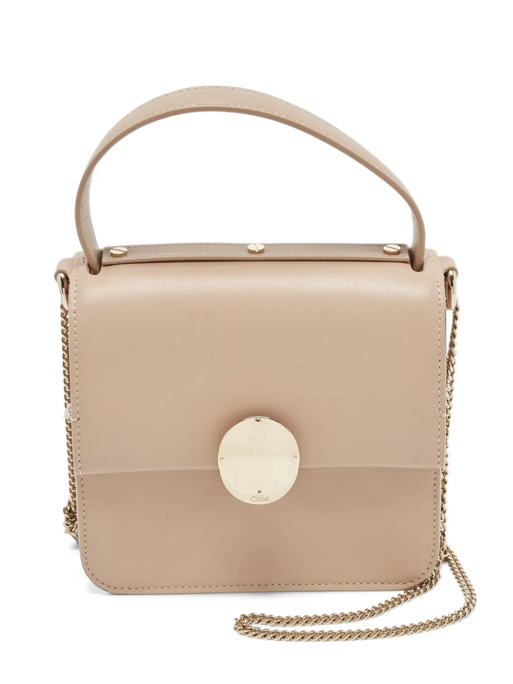 Chloé Pre-Owned Penelope mini leather tote bag - Tons neutres Chloé Pre-Owned Penelope mini leather tote bag - Tons neutres