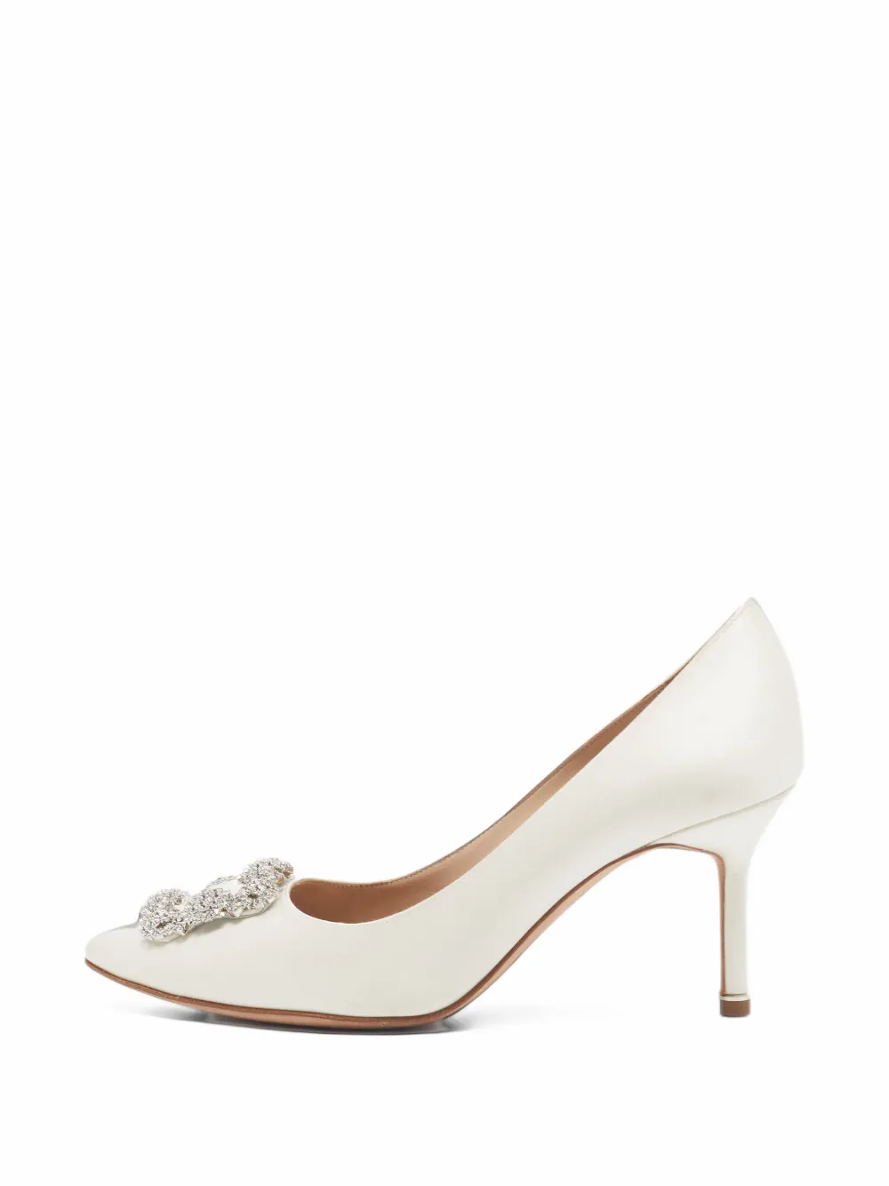 Manolo Blahnik Hangisi buckle pumps - Weiß
