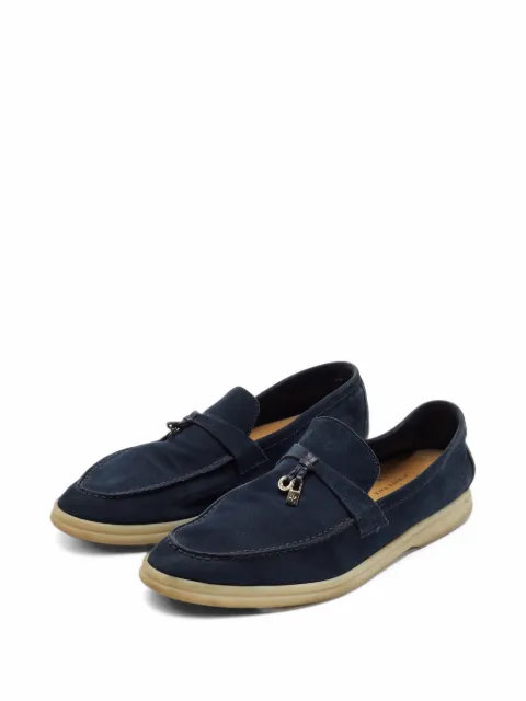 Loro Piana Pre-Owned Summer Walk suede loafers