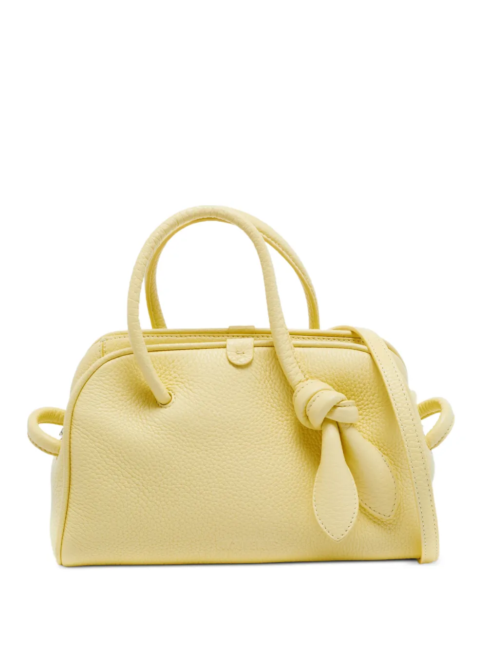 Jacquemus Pre-Owned Le Petit Turismo leather satchel bag - Giallo