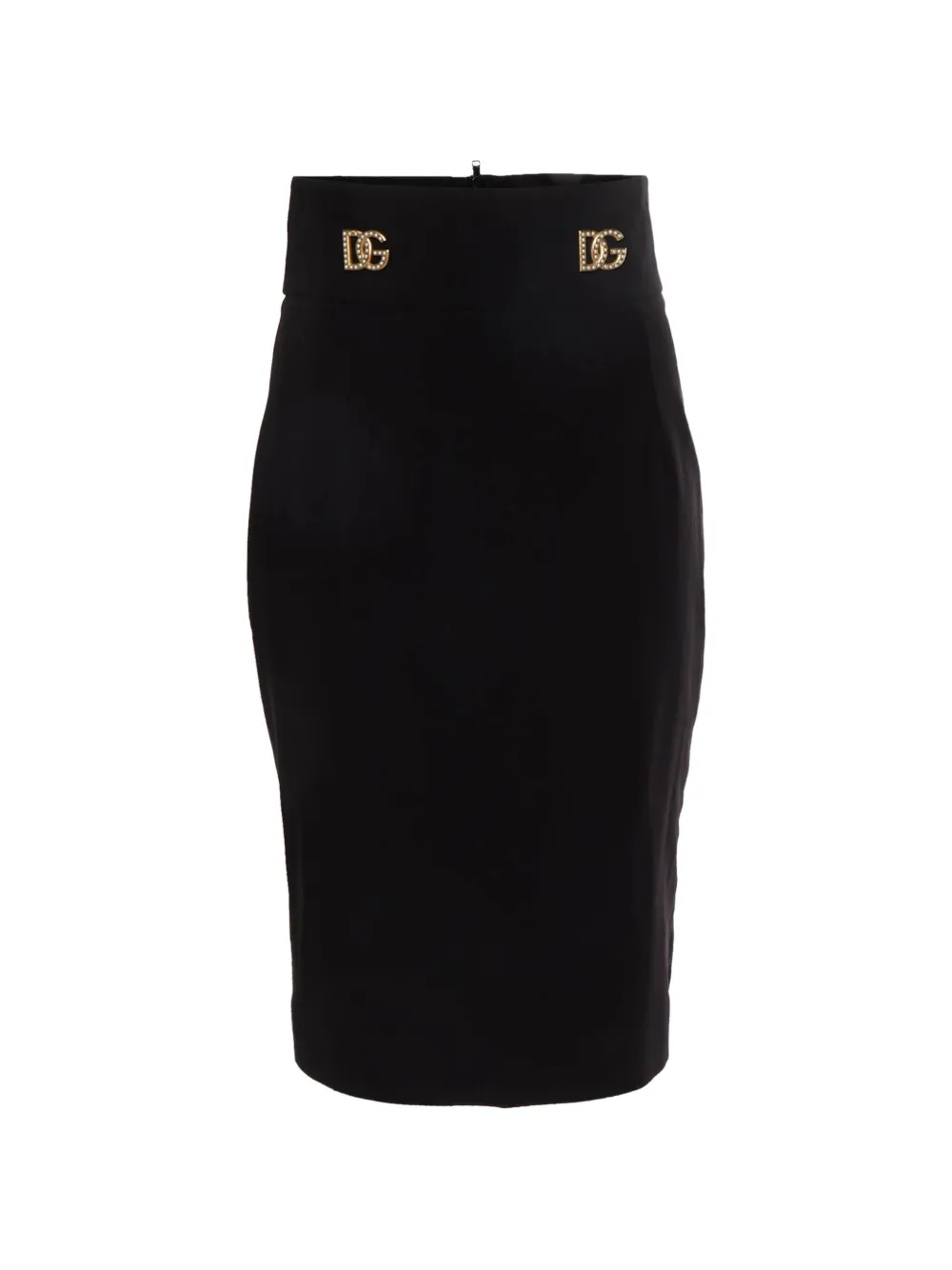 Dolce & Gabbana Pre-Owned DG-Logo Bleistift-Minirock - Schwarz