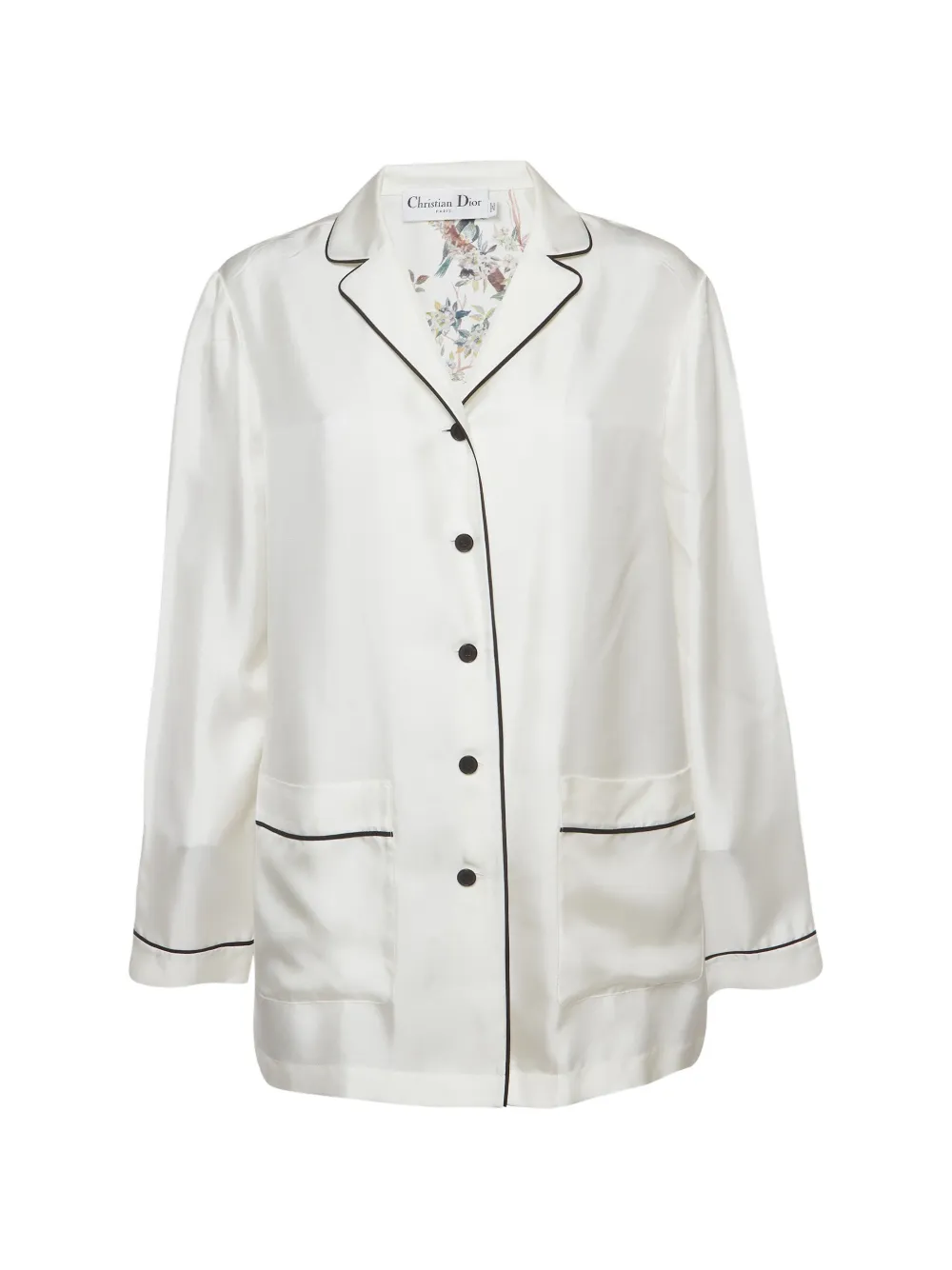 Christian Dior Pre-Owned Jardin d'Hiver silk shirt - Weiß