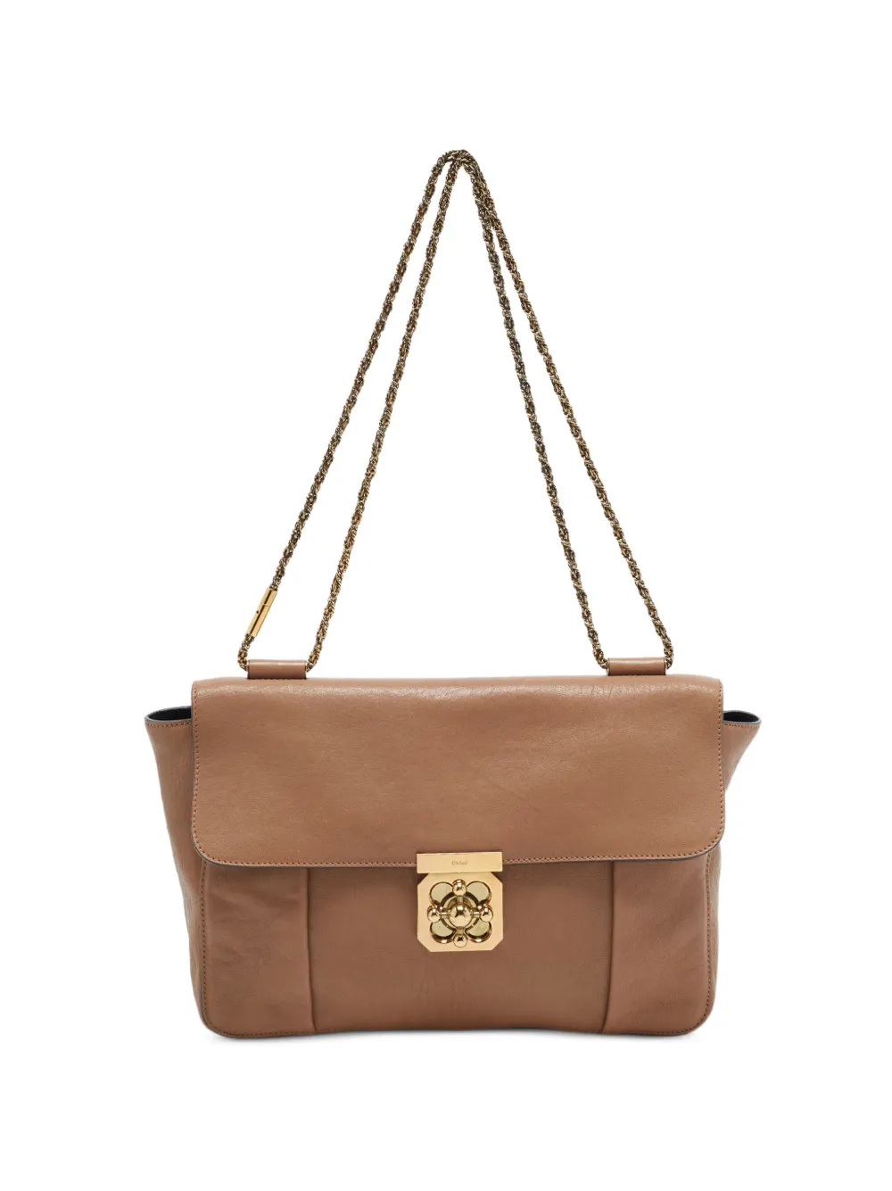 Chloé Pre-Owned large Elsie turn-lock shoulder bag - Marrone
