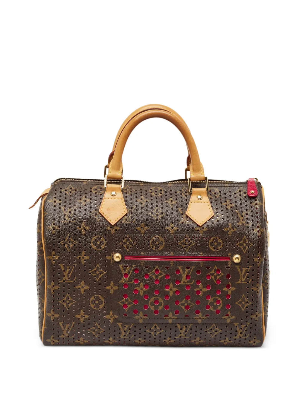 Louis Vuitton Pre-Owned 30 Speedy Monogram perforated handbag - Marrone