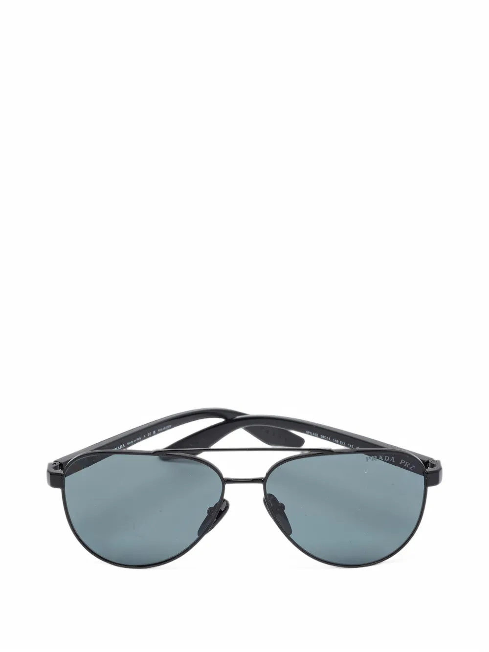 Prada Pre-Owned SPR A52 Polarized Sunglasses | ブラック | FARFETCH JP
