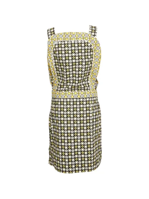 See by Chloé floral-tile print midi dress