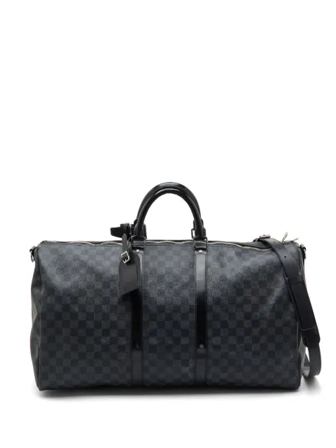 Louis Vuitton Pre-Owned 2017 55 Keepall Bandoulière Damier Graphite bag