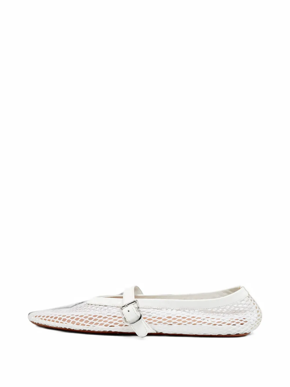 Alaïa Pre-Owned mesh ballet flats - Weiß