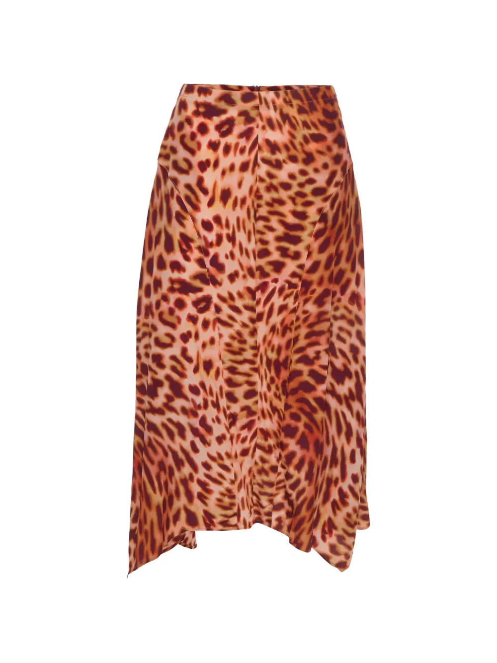 Stella McCartney Pre-Owned leopard-print crepe midi skirt - Rosa