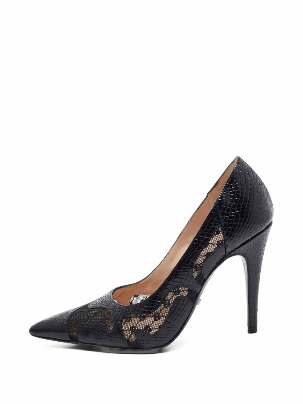 Gucci Pre-Owned GG-motif mesh pumps - Schwarz