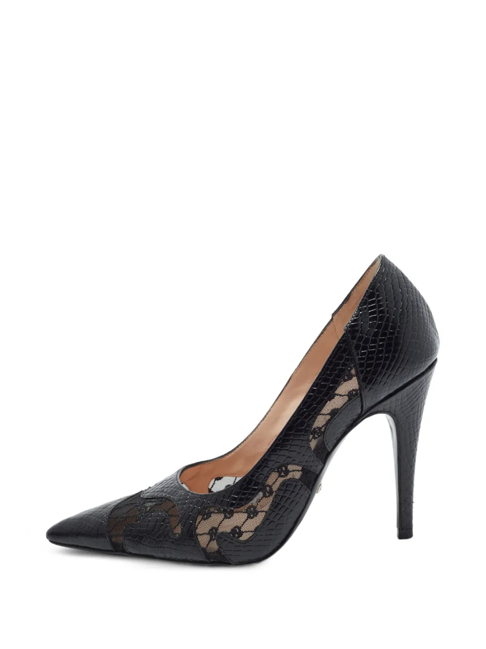 Gucci Pre-Owned GG-motif mesh pumps - Schwarz