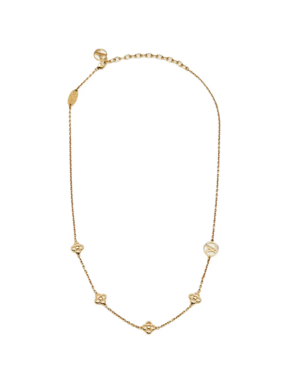 Louis Vuitton Pre-Owned Station Halskette mit Blumen - Gold