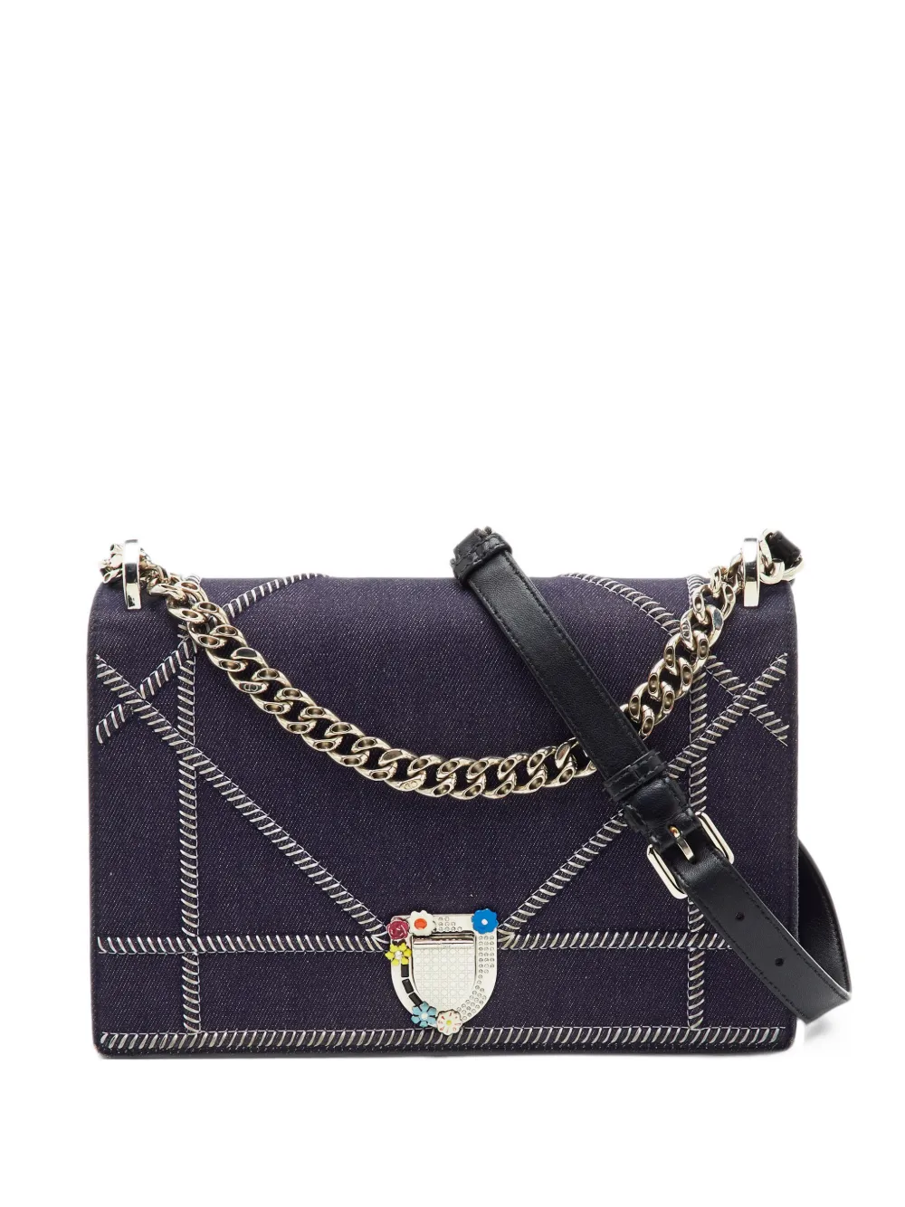 Christian Dior Pre-Owned 2016 mittelgroße Diorama Schultertasche - Blau