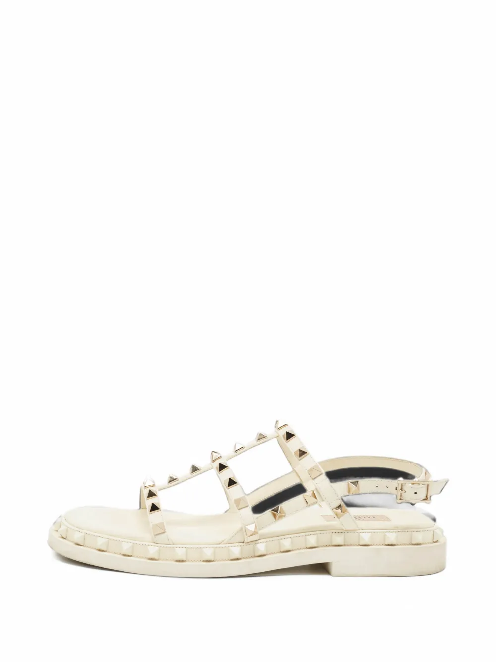 Valentino Garavani Pre-Owned Rockstud slingback sandals - Nude