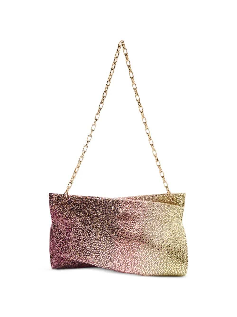 Christian Louboutin Pre-Owned Loubitwist strass clutch bag - Rosa