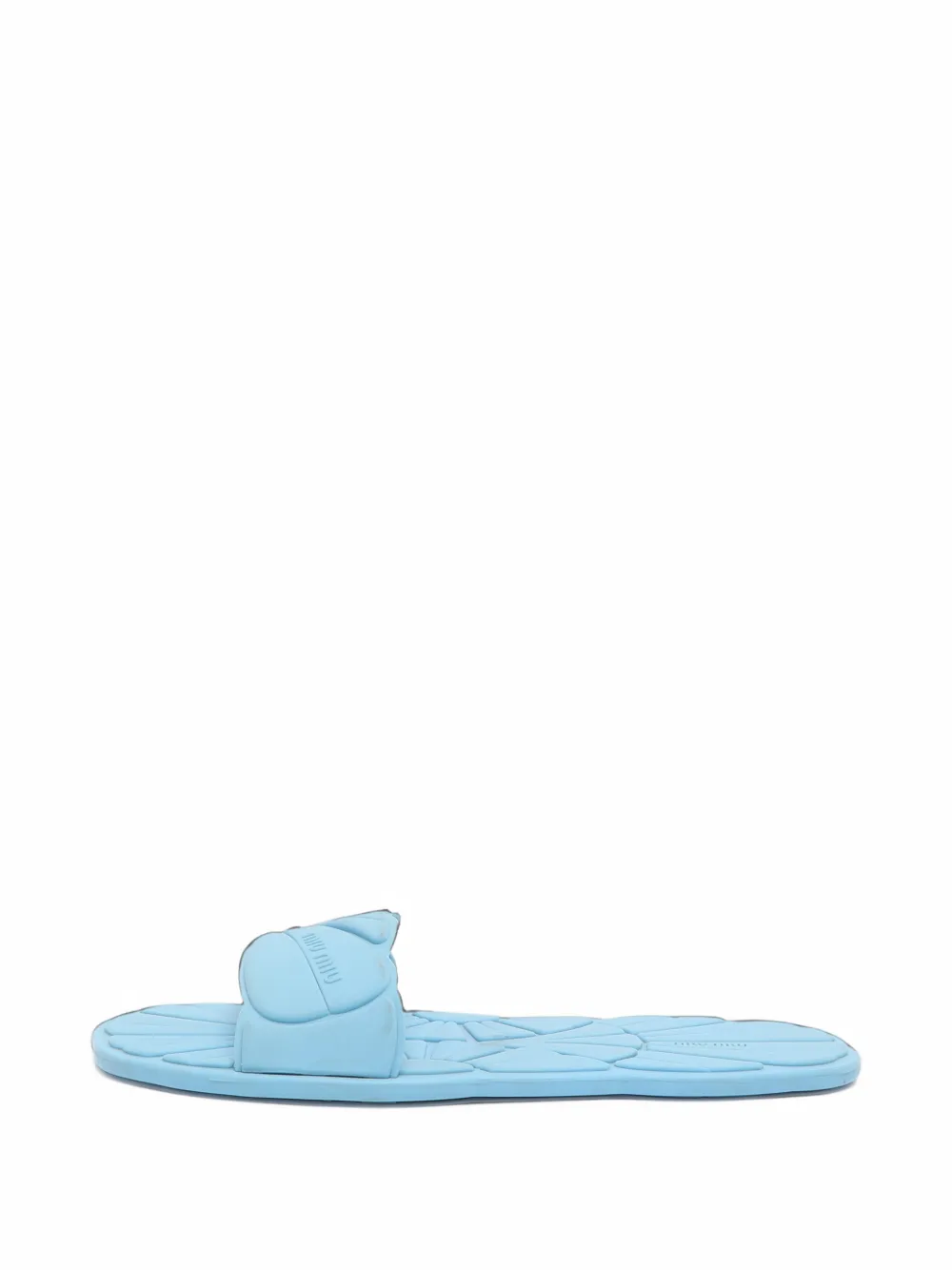 Miu Miu Pre-Owned Slipper mit Wellenmuster - Blau