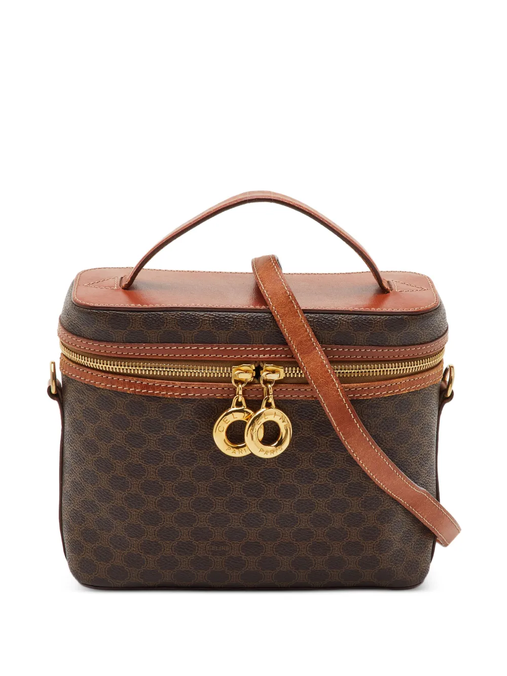 Celine Pre-Owned Macadam Kosmetiktasche mit Henkel - Braun