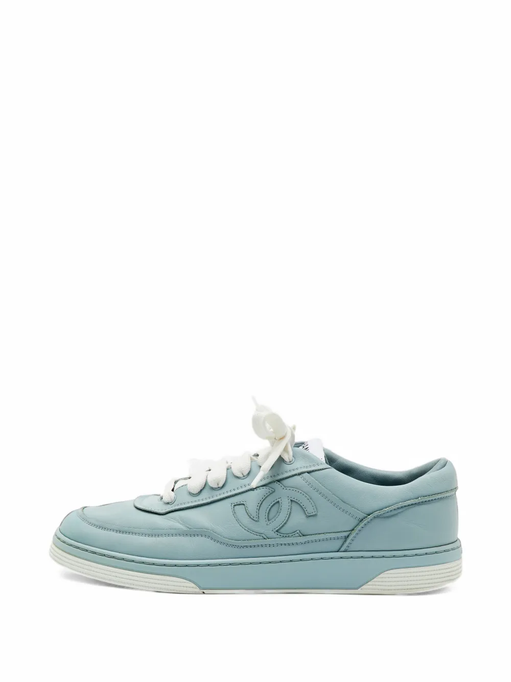 CHANEL Pre-Owned CC Logo low-top sneakers - Blue