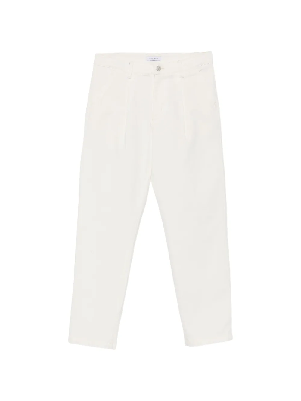 Paolo Pecora Kids pleated straight-leg trousers Beige