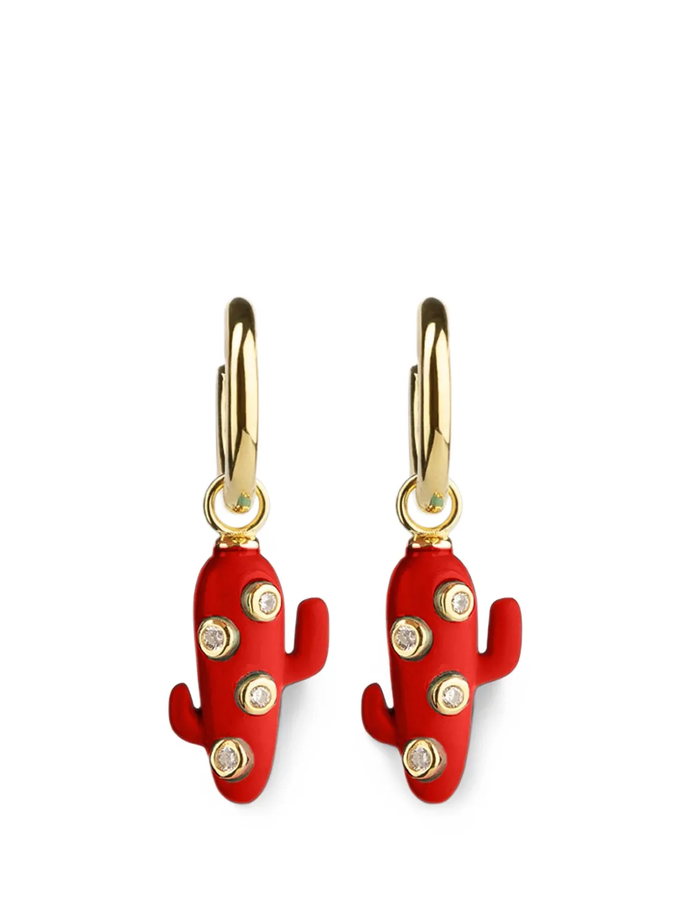 Eshvi Cactus earrings - Rot