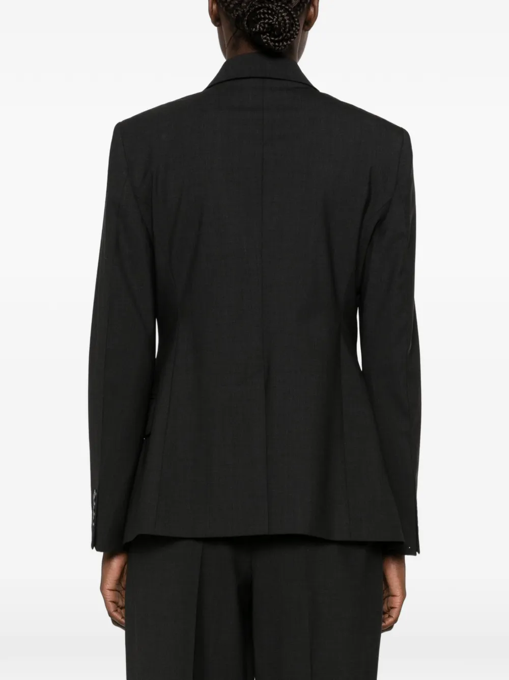 JOSEPH tailored single-breasted jacket Zwart