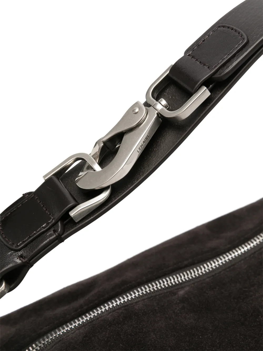 LEMAIRE Quiver Clip leather tote bag Bruin