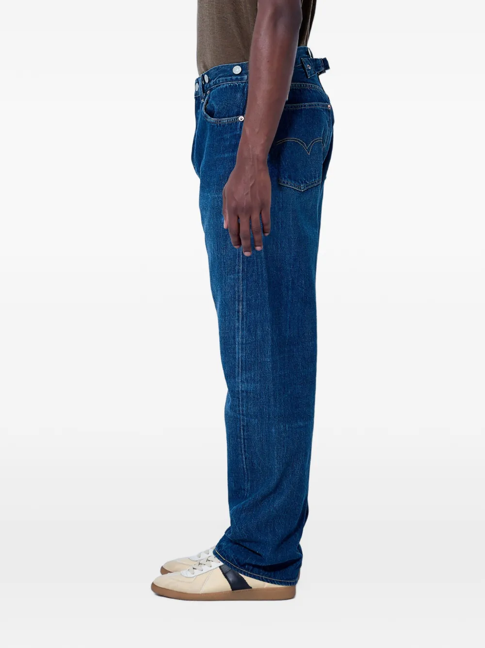 Levi's 1933 501 straight-leg logo-patch jeans Blauw