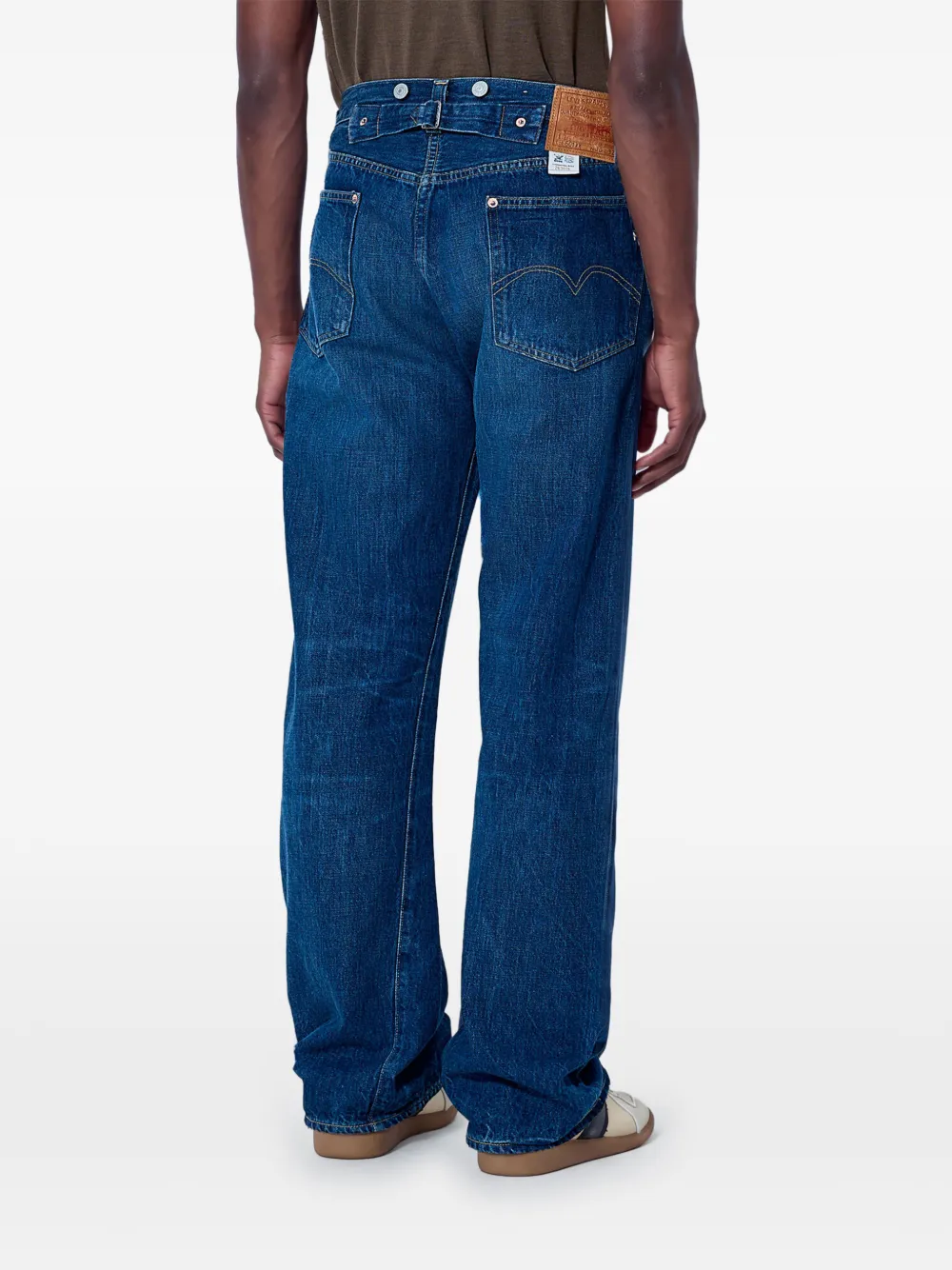 Levi's 1933 501 straight-leg logo-patch jeans Blauw