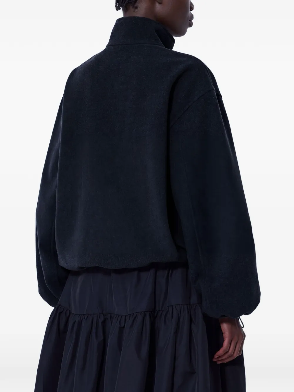 Cecilie Bahnsen CBFrederik half-zip chest-pocket jacket Zwart