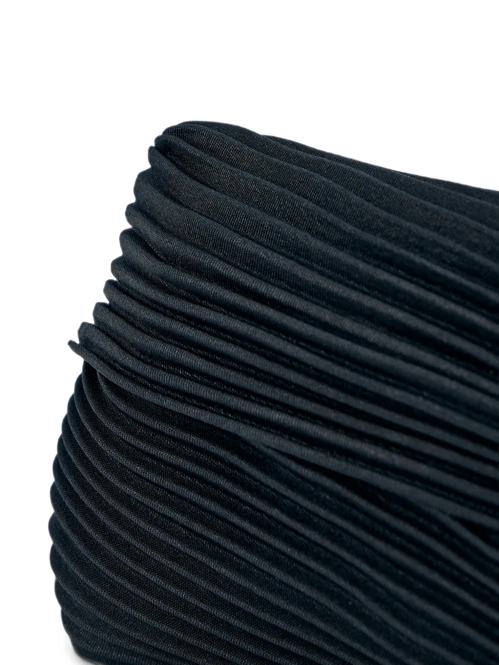 Pleats Please Issey Miyake pleated zip belt bag Zwart