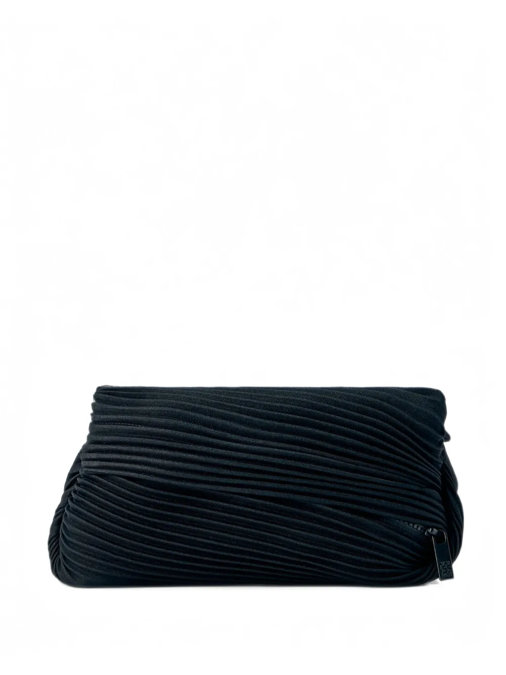 Pleats Please Issey Miyake pleated zip belt bag - Schwarz