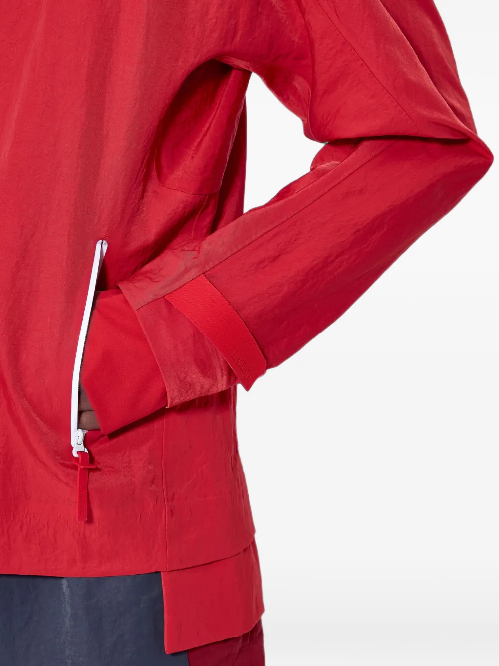 Lacoste Runway technical gabardine jacket Rood